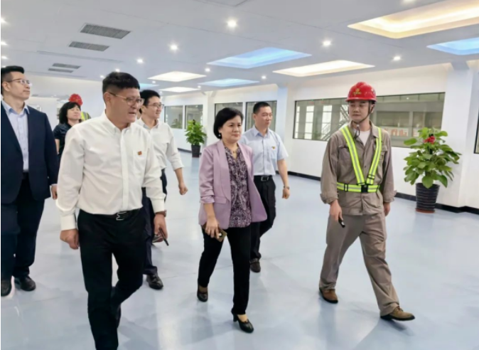 陈洁英到盛隆公司开展工作调研