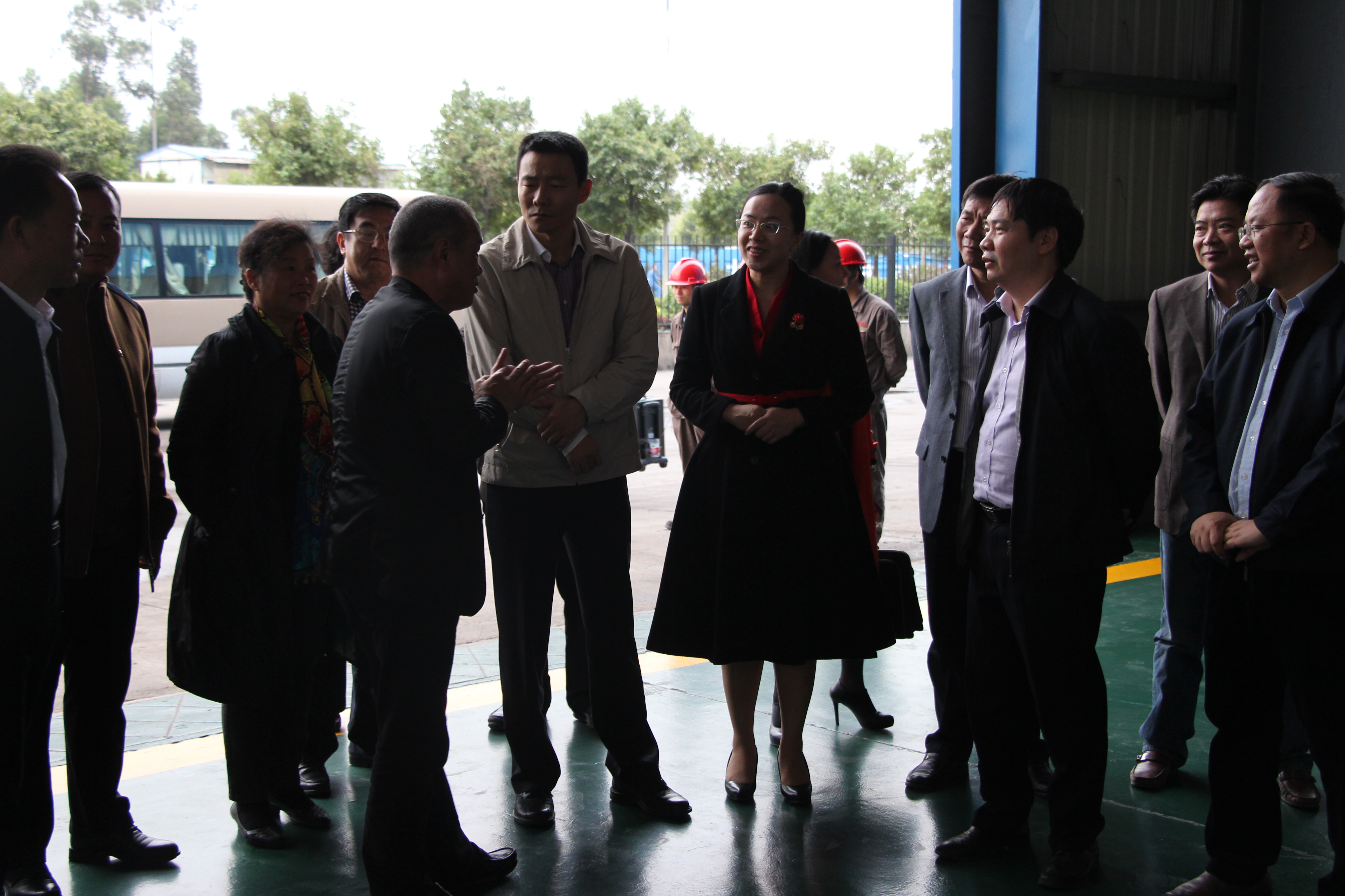 驻桂全国人大代表和自治区人大代表一行到我公司开展2015年终视察活动